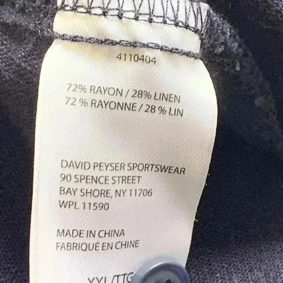 Weatherproof linen blend, sleeveless, button up navy blue tunic NWOT - Picture 4 of 5